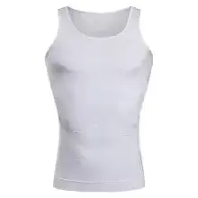 Gilet de compression pour homme, sans couture, amincissant, débardeur, ceinture de maintien de la ta