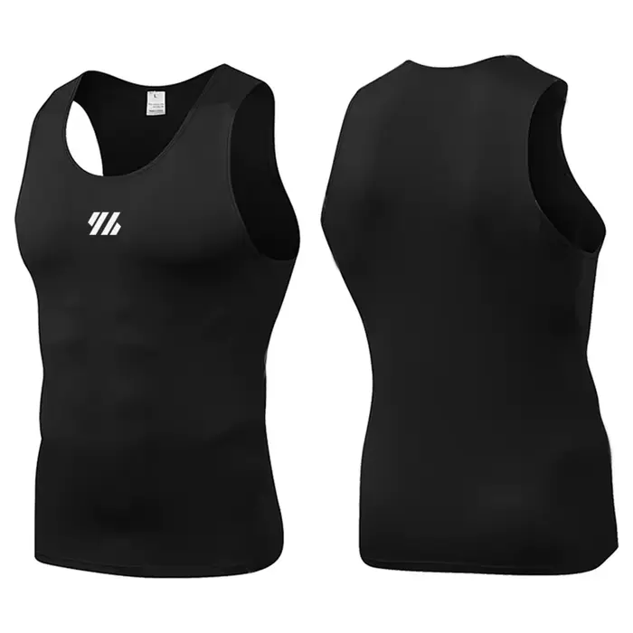 Chemise de sport élastique respirante pour hommes