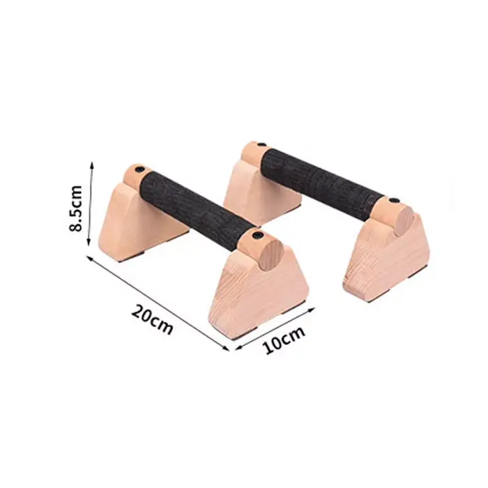 1 paire de barre de calistenie en bois, Parallettes en bois massif, barre de poussée pour les entraî