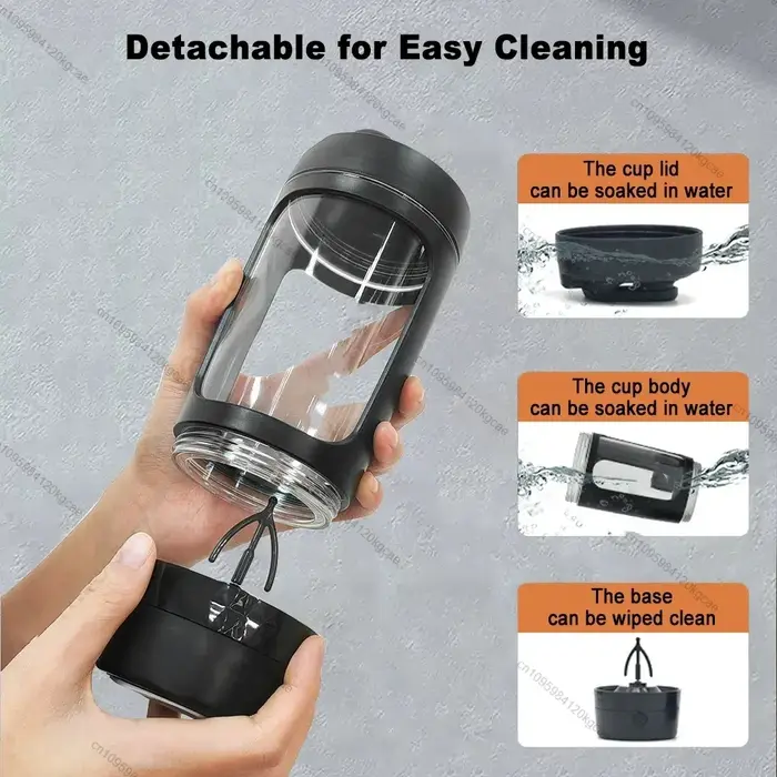 Bouteille Shaker électrique Portable USB pour protéines de lactosérum