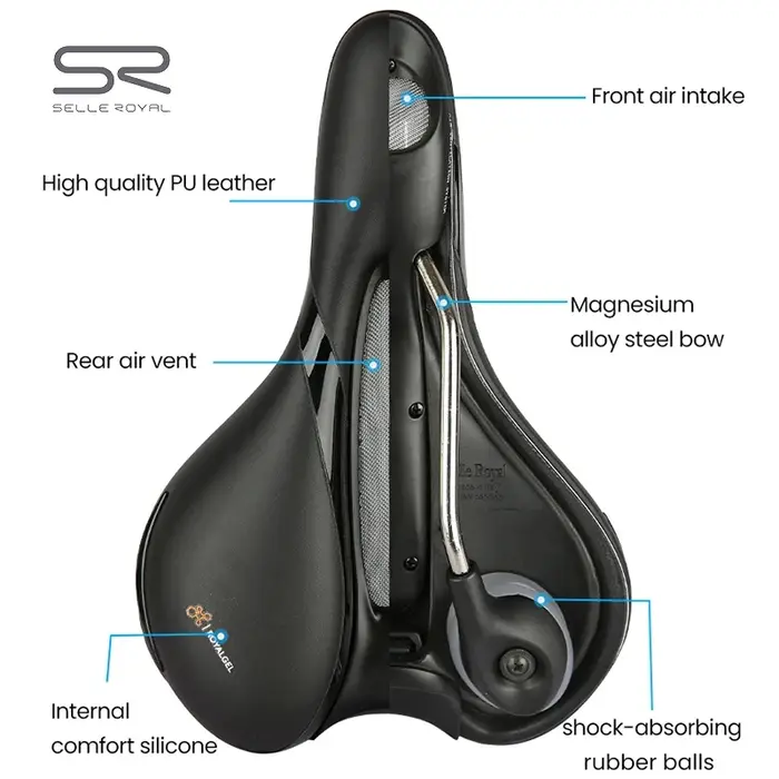 SELLE ROYAL-Selle de Vélo Respirante Ajourée