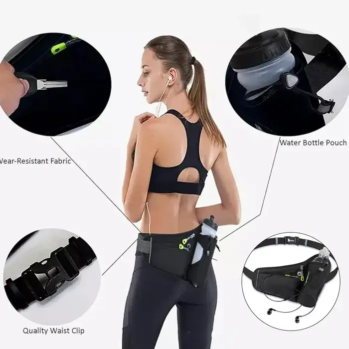 Porte-bouteille d'eau de Sport, Camping en plein air, randonnée, Fitness, course à pied, sacs de taille pour hommes et femmes, vélo, ceinture de cyclisme