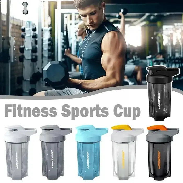 500Ml Portable Milk Shake protéine poudre mélange tasse Fitness bouteille à boire pour salle de Sport secouer