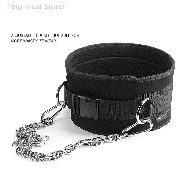 Ceinture de musculation avec chaîne en métal parfaite pour l'haltérophilie et l'entraînement