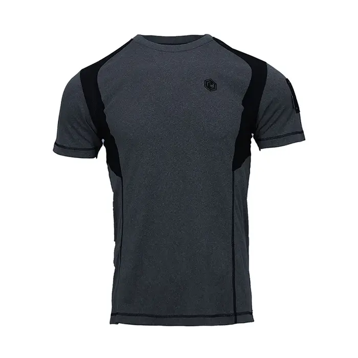 Levez songear-T-shirt de sport à manches courtes, étiquette bleue, avec aileron de requin, séchage r