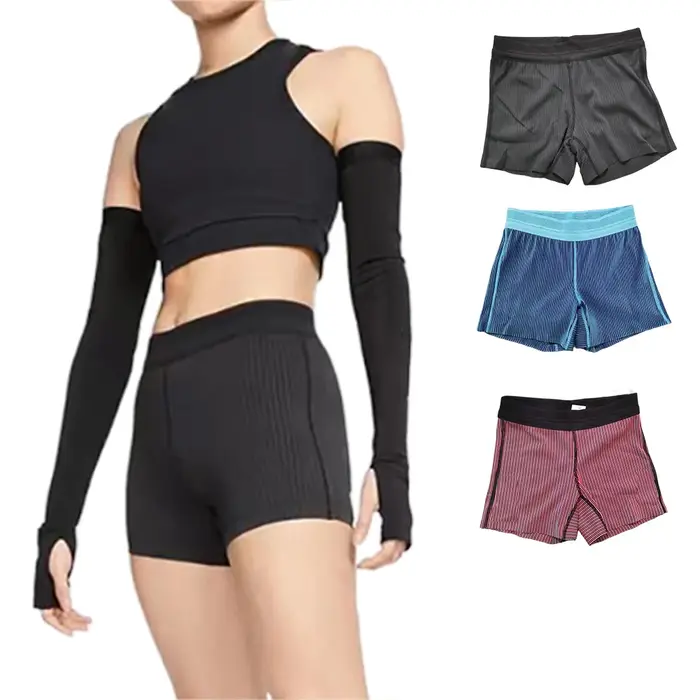 Leggings de sport à rayures pour femmes
