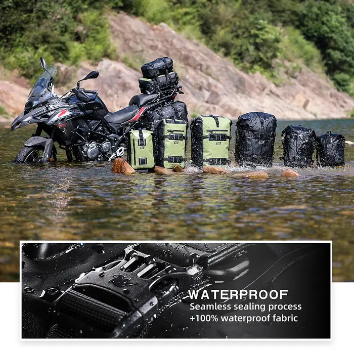 Bal inowalk-Sac de Voyage Latéral Étanche pour Moto, Sacoche de Selle de Moteur, 30l