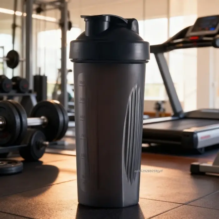 Bouteille de protéines Shaker de sport avec boule en acier