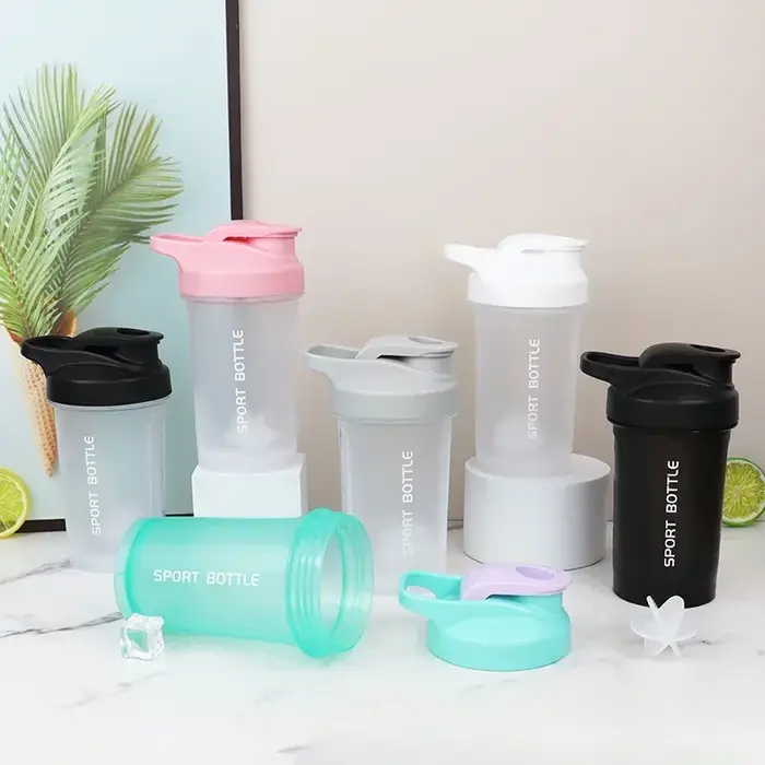 Nouveau Portable 300ml protéine poudre Shaker bouteille étanche