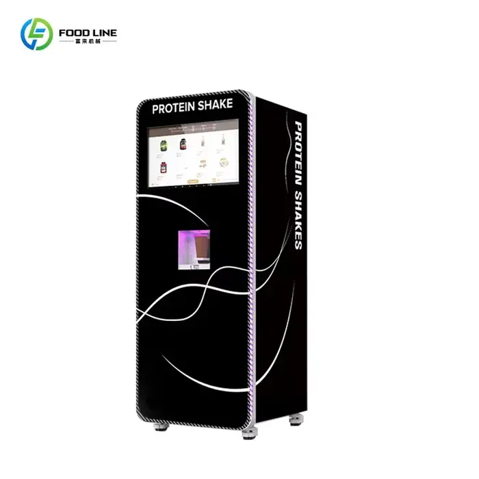 Machine à mélanger les shakes protéinés automatiques personnalisée avec distributeur de barres protéinées, choix populaire, kiosque de distribution intelligent pour les salles de sport et les hôtels