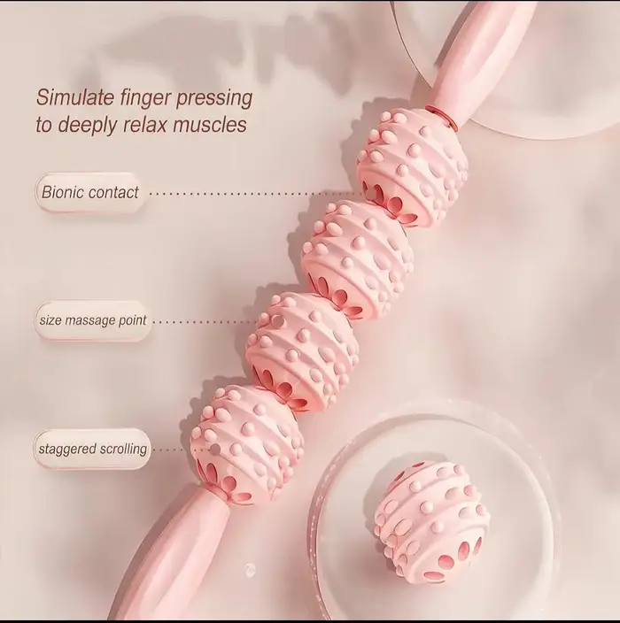 Rouleau de massage ergonomique portatif pour points de pression