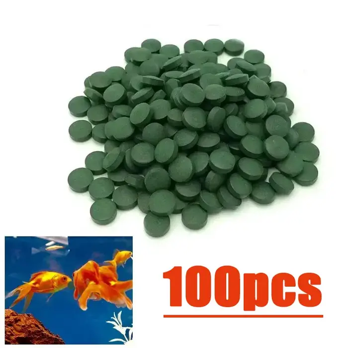 100-3000pc comprimés de spiruline de haute pureté spirale algues enrichissement préféré des animaux de compagnie