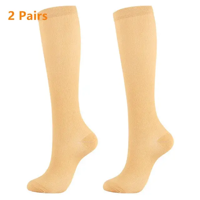 2 paires de bas de Compression