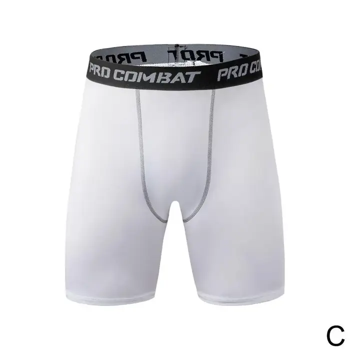 Leggings de sport pour hommes, pantalons de Compression, short quart de basket-ball, séchage rapide,