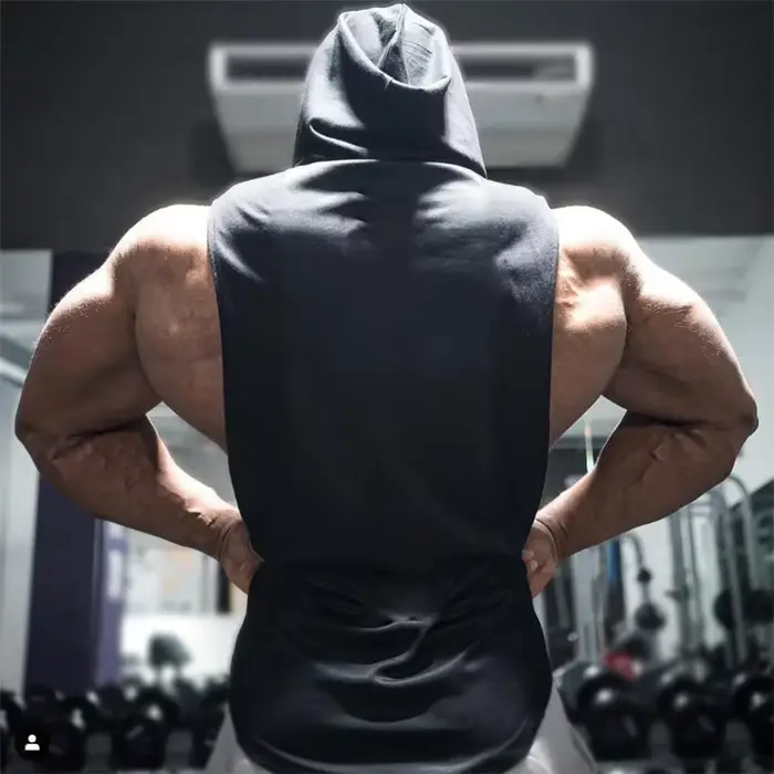 Marque gymnases vêtements hommes musculation à capuche débardeur coton sans manches gilet sweat Fitness