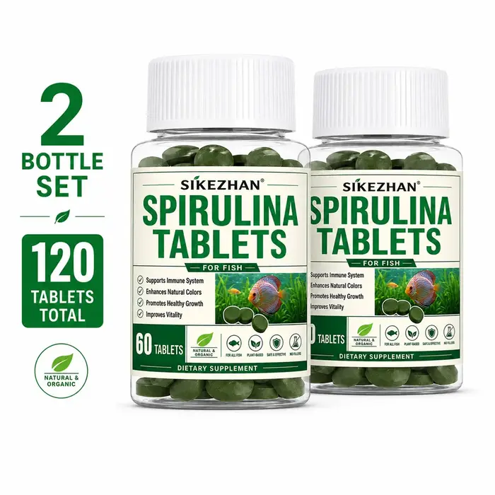 3 bouteilles de comprimés de spiruline