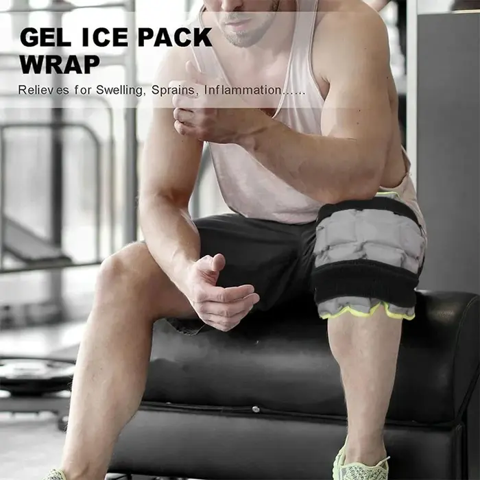 Enveloppe de glace pour le genou pour blessures