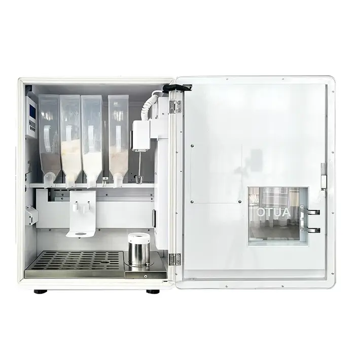 Distributeur automatique de shakes protéinés, équipement commercial professionnel pour la distribution précise de poudre de protéines