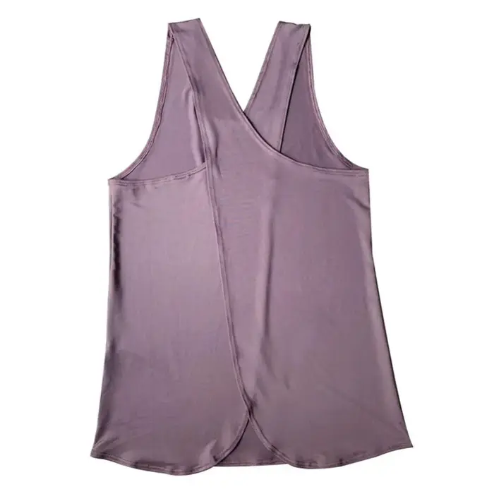 Femmes croisé dos sans manches entraînement sport Yoga gilet débardeur vêtements