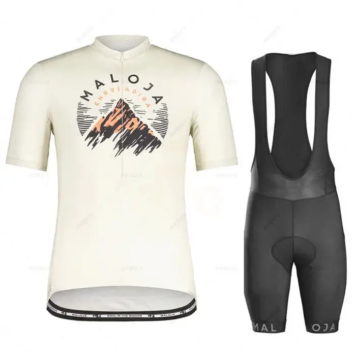 Ensemble de maillot de cyclisme Maloja pour hommes, respirant, course d'équipe, sport, vélo, vêtements de vélo courts, été, nouveau, 2025