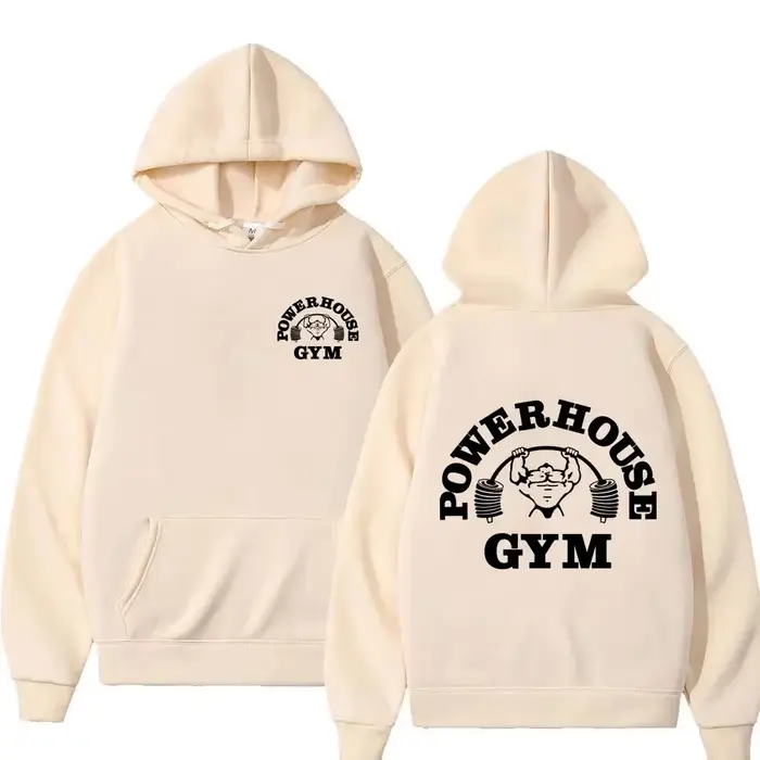 Powerhouse Gym Logo hommes et femmes sweats à capuche Harajuku Geek Fitness sweats à capuche grand à