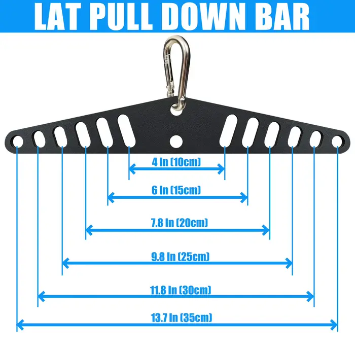 Barre de descente multi-grip LAT rib pour salle de sport à domicile, plaque d'épandage de fitness, a