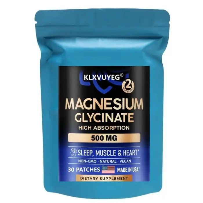 Glycinate de magnésium 500 mg - Complément avec Vitamine D3 et B6 - Chélaté - Favorise un sommeil réparateur