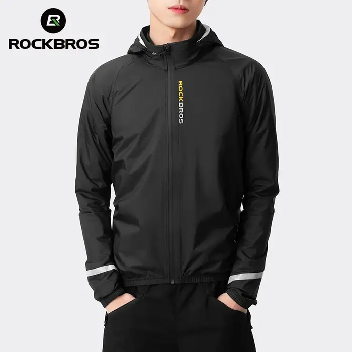 ROCKBROS imperméable cyclisme veste imperméable léger moto manteau de pluie respirant réfléchissant 
