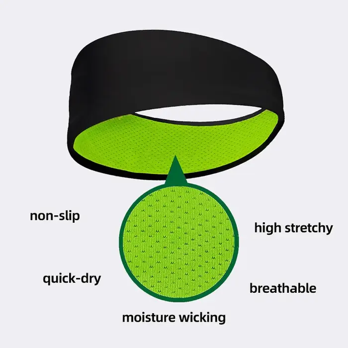 Bandeau de sport pour hommes, Design en maille respirante, bandeaux élastiques, couvre-chef ou course à pied, Yoga, Fitness, entraînement