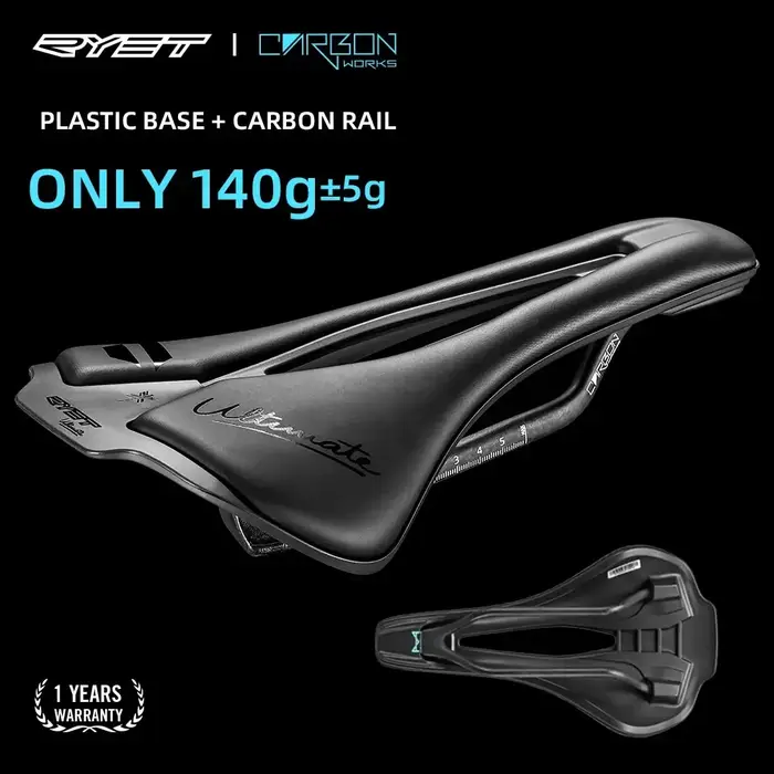 RYET 3D Imprimé Selle De Bicyclette Ultra Léger 120g Selle De Carbone 250x140mm Sièges pour VTT Grav