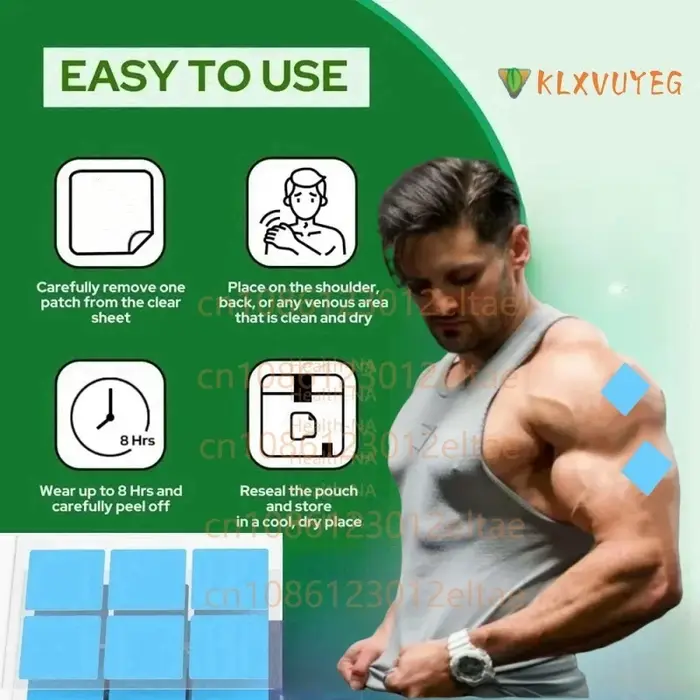 Créatine monohydrate - Musculation, croissance et récupération musculaire, optimale pour les performances physiques élevées et la force musculaire - 30 patchs