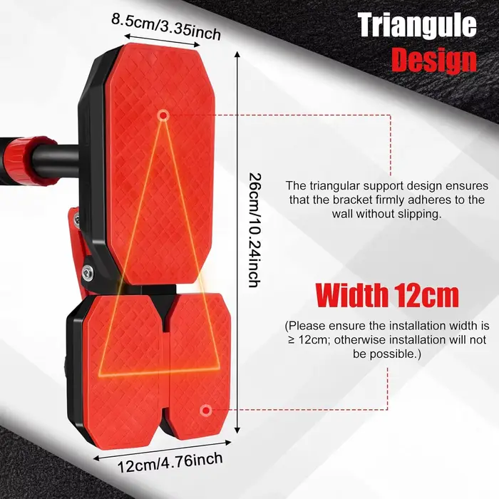 Barre horizontale murale pour exercices de traction à domicile sans perçage – Équipement de fitness domestique