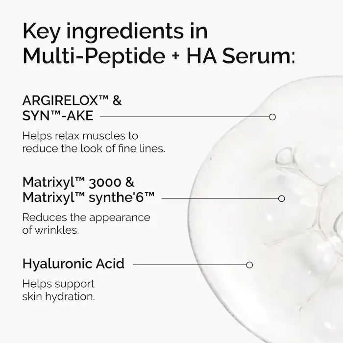 Sérum multi-peptidique + HA 30 ml de complexes d'acides aminés