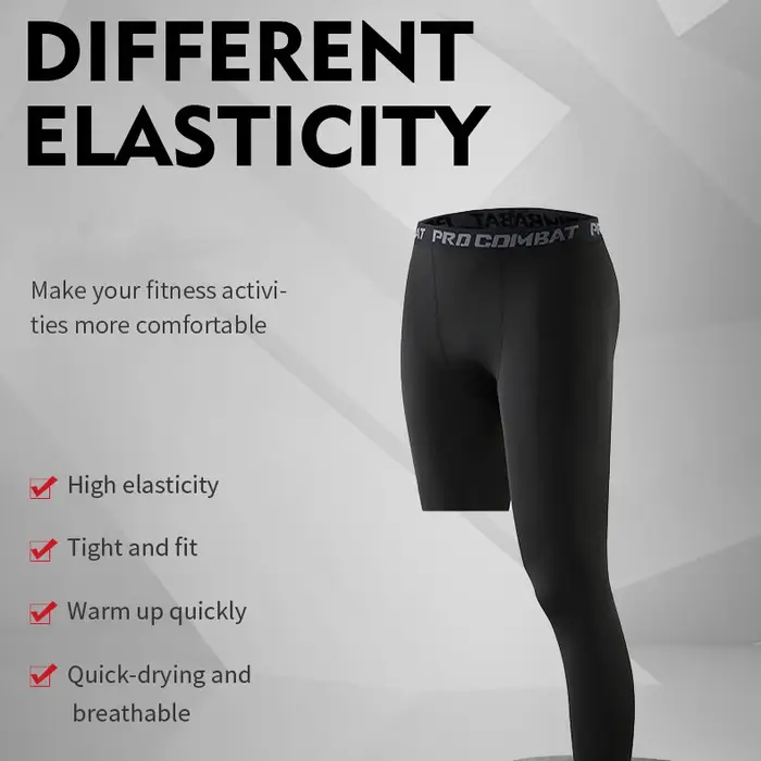 Leggings de basket-ball à jambe unique pour hommes