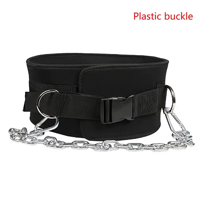 Ceinture de trempage spécifique au gymnastique avec chaîne en métal robuste pour la musculation et l