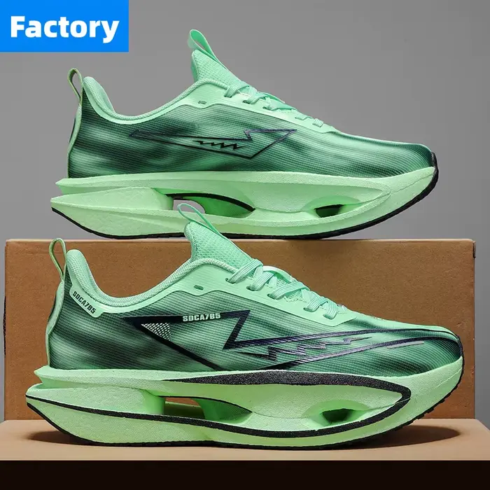 Chaussures de course Marathon Spécialité Homme Sport Plaque Carbone Respirantes Ultralégères Femme C