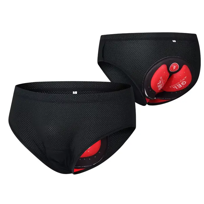 Slip respirant et rembourré pour homme, sous-vêtement de vélo