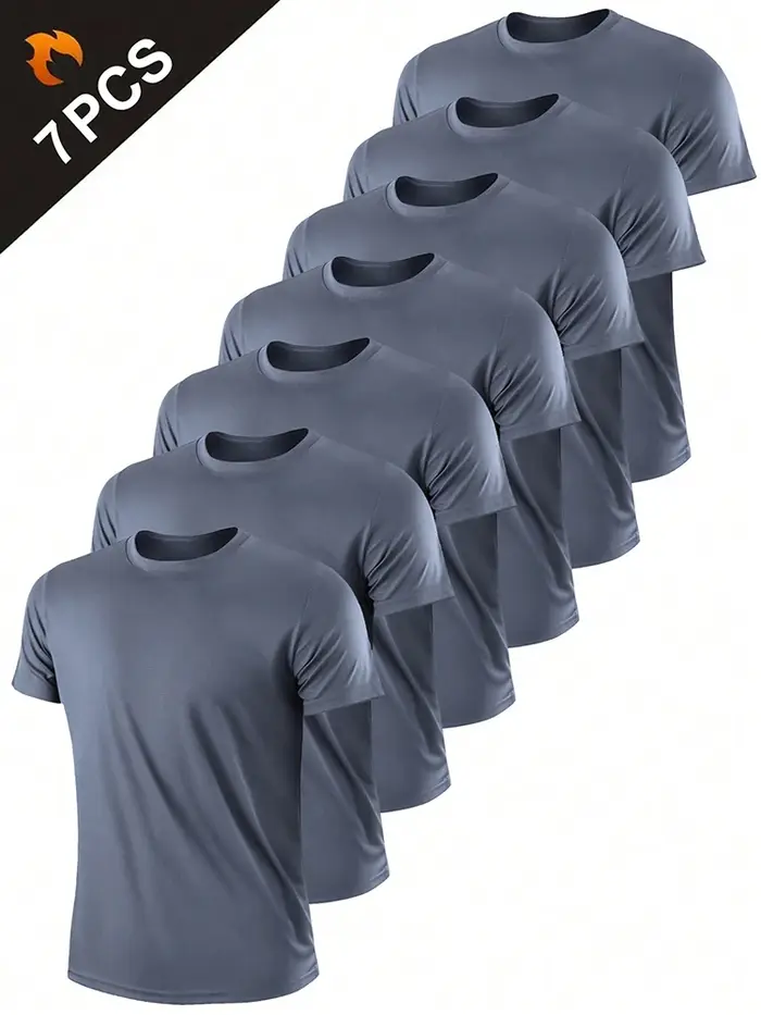 T-shirt de sport à séchage rapide ultraléger pour hommes, haut léger respirant, document solide, ent