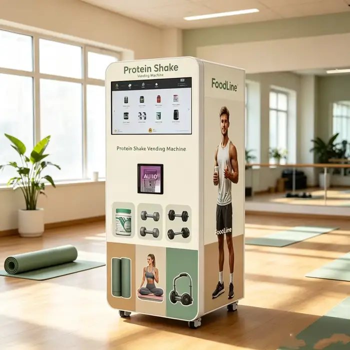 Machine automatique de préparation de shakes protéinés pour salle de sport, distributeur automatique de protéines, distributeur automatique de shakes protéinés en libre-service, personnalisable