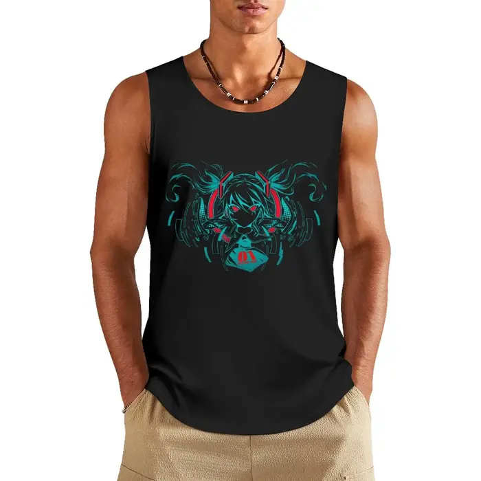 T-shirt sans manches pour homme, vêtement de sport, ata ku, diva numérique