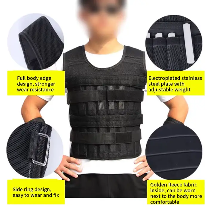 Veste d'entraînement de boxe à chargement réglable