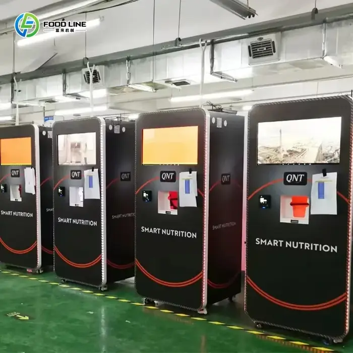 Machine à mélanger les shakes protéinés automatiques personnalisée avec distributeur de barres protéinées, choix populaire, kiosque de distribution intelligent pour les salles de sport et les hôtels