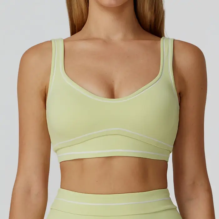 Soutien-gorge de sport respirant anti-transpiration pour femmes, soutien-gorge de yoga, sous-vêtements de fitness antichoc, haut de sport pour la gym, soutien-gorge de sport push-up
