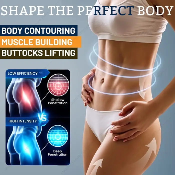 Stimulateur musculaire EMS, appareil de tonification musculaire MYOslim, sculpteur corporel, réducteur de cellulite, rehausseur de fesses pour entraînement à domicile