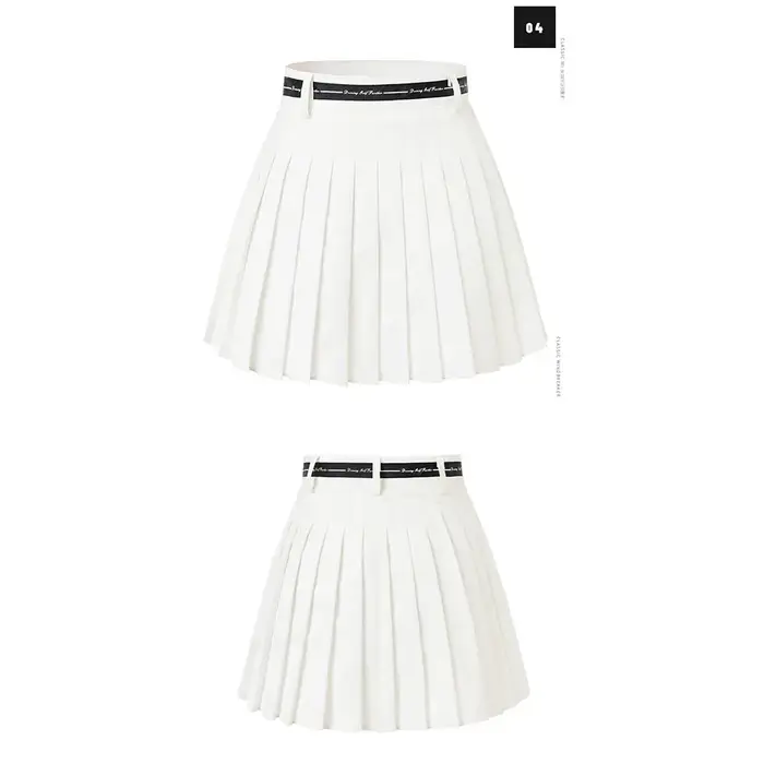 Jupe de Golf plissée taille haute pour femmes