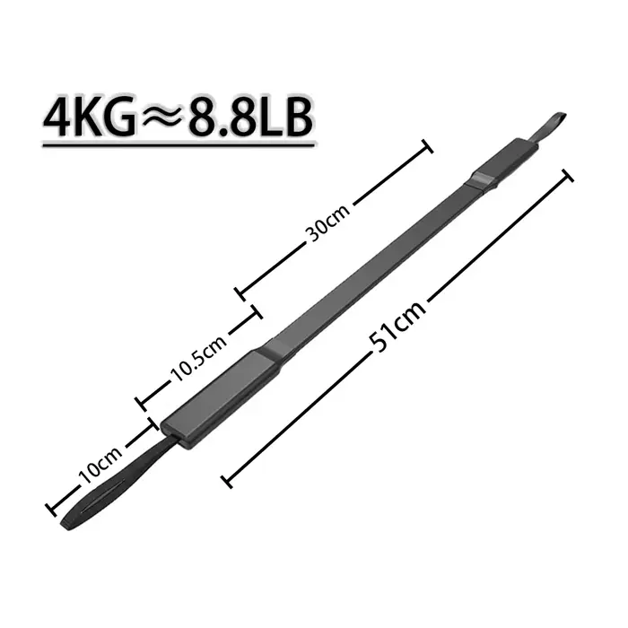 Barre de résistance Fitness Power Bar pour l'entraînement des pectoraux, des bras, des épaules, des