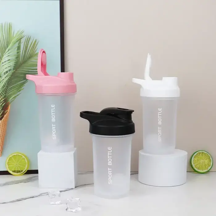 Nouveau Portable 300ml protéine poudre Shaker bouteille étanche