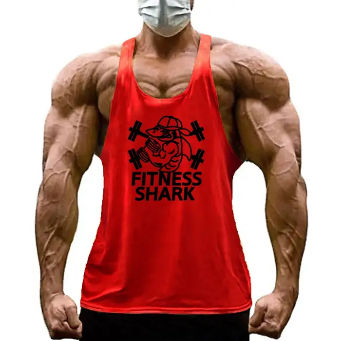 FITNESS SHARK-Vêtements Raceback en Coton pour Homme