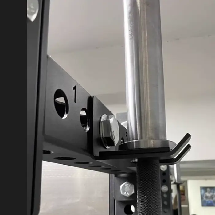 Support vertical pour barre d'haltères de salle de sport à domicile avec rembourrage en caoutchouc protecteur