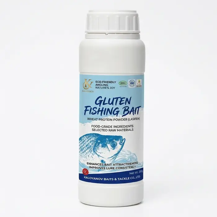 Poudre de protéines de blé Kaloyanov 250g, appât de pêche au gluten, Lasifen, liant pur au gluten, a